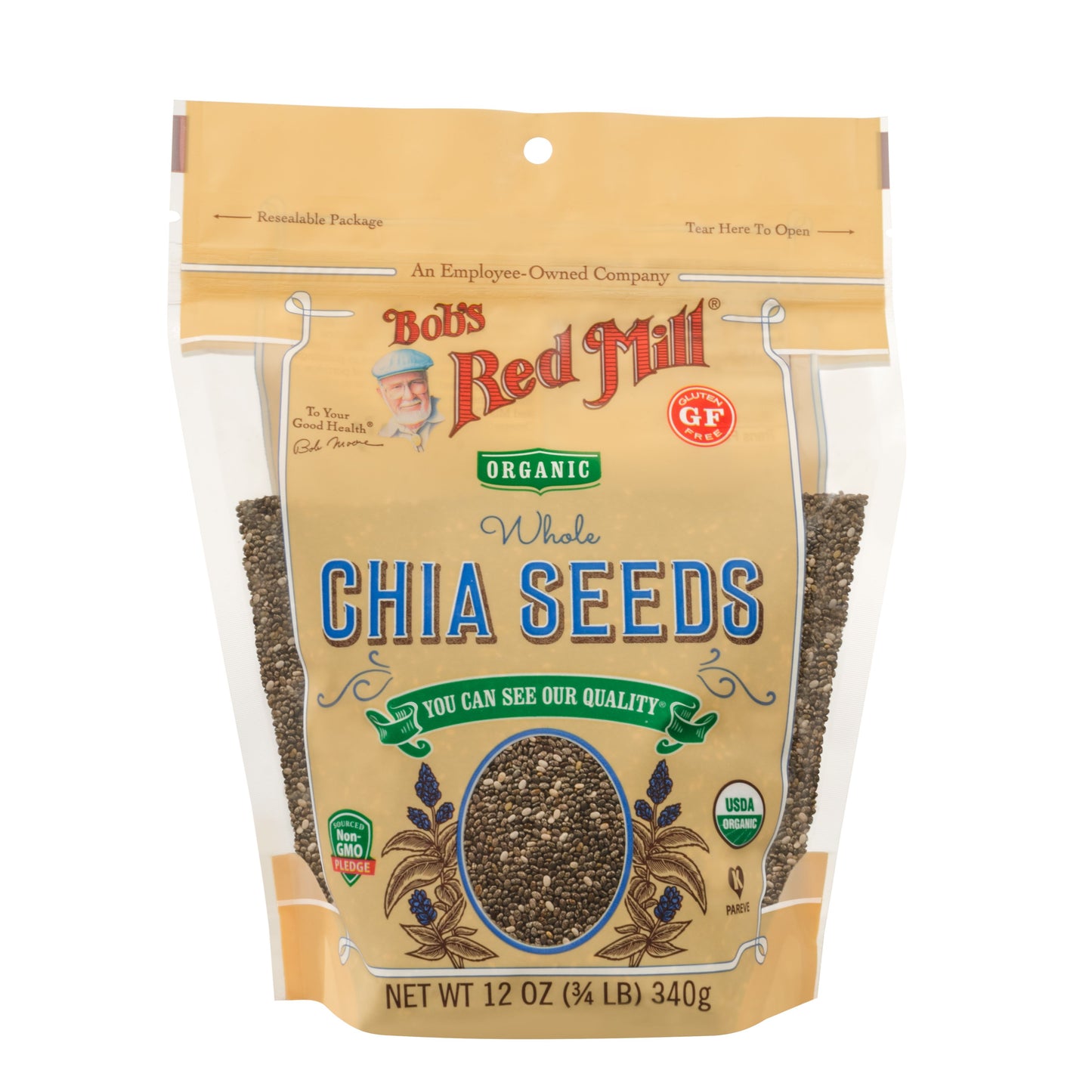 Bobs Red Mill Organic Chia Seeds 12oz
