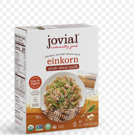 Jovial Organic Einhorn Whole Wheat Fusilli 12 oz