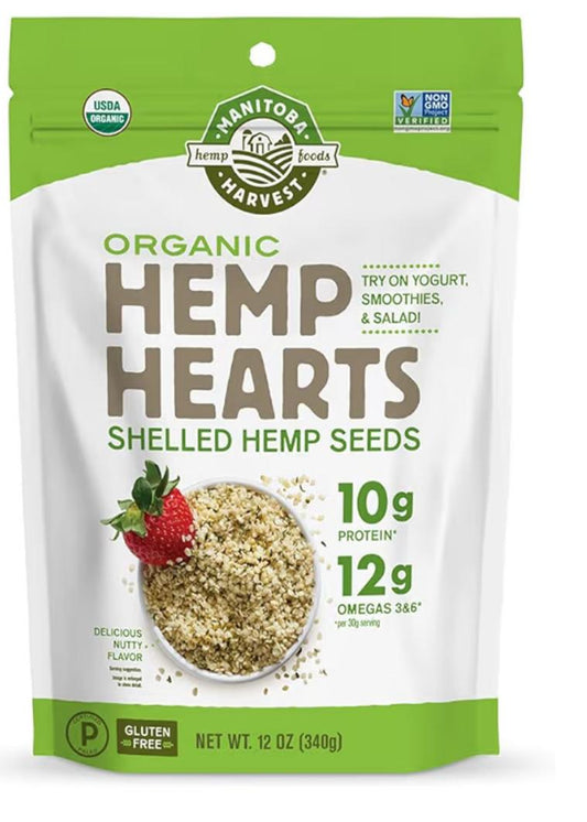 Manitoba Harvest Organic Hemp Hearts 12 oz