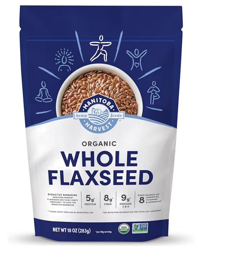 Manitoba Harvest Organic Whole Flaxseed 10 oz