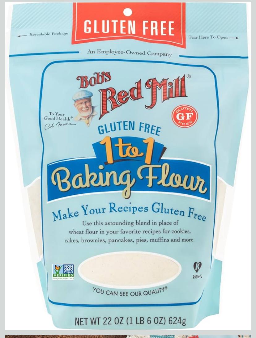 Bobs Red Mill Gluten Free 1 to 1 Baking Flour 22 oz