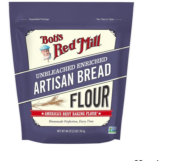 Bobs Red Mill Unbleached Enriched Artisan Bread  Flour48 oz