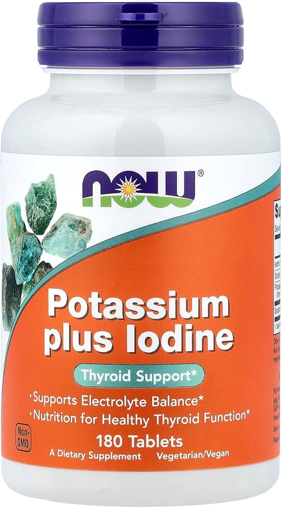 NOW Potassium Plus Iodine  180 Tablets
