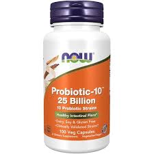NOW Probiotic - 10 TM 25 Billion 10 Probiotic Strains 50 Veg Capsules