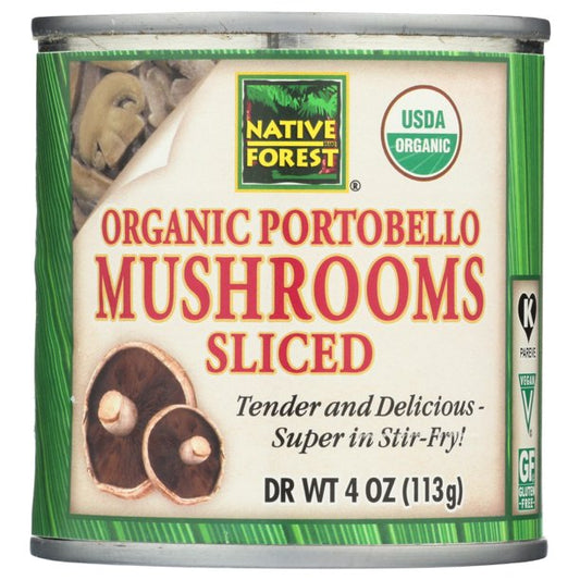 Native Forest Organic Sliced Portobello Mushrooms 4oz